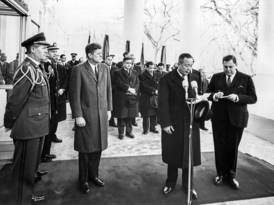 JFK Meets with the King of Laos