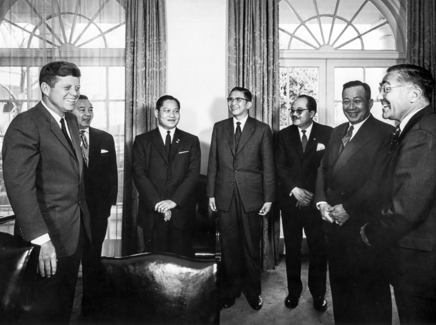 JFK Meets with the King of Laos